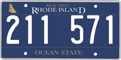 RI license plate 211571