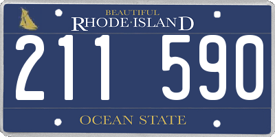 RI license plate 211590
