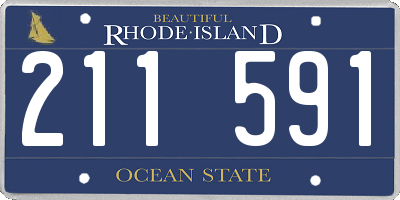 RI license plate 211591