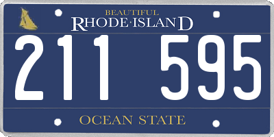RI license plate 211595