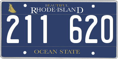 RI license plate 211620