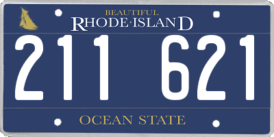 RI license plate 211621