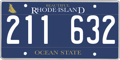 RI license plate 211632