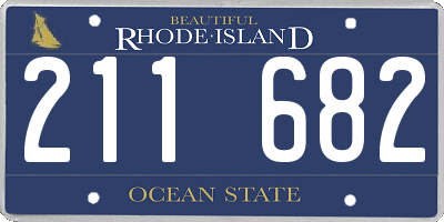 RI license plate 211682