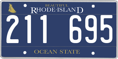 RI license plate 211695