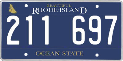 RI license plate 211697