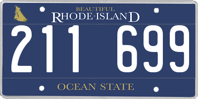 RI license plate 211699