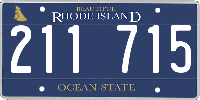 RI license plate 211715