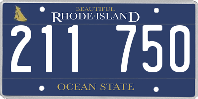 RI license plate 211750