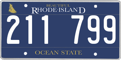 RI license plate 211799