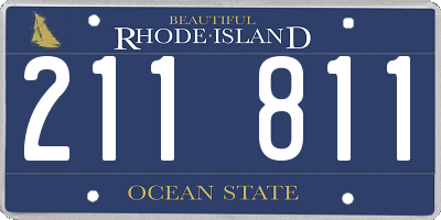RI license plate 211811