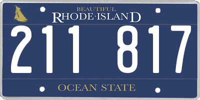 RI license plate 211817