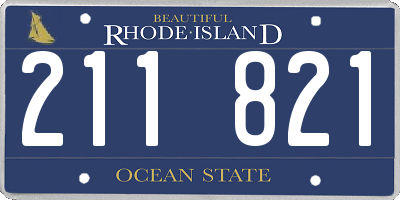 RI license plate 211821