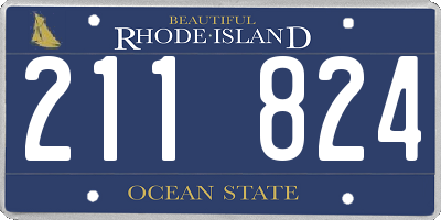 RI license plate 211824