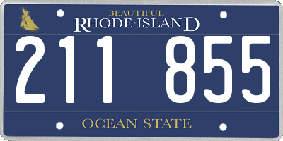 RI license plate 211855