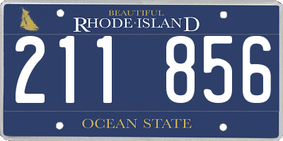 RI license plate 211856