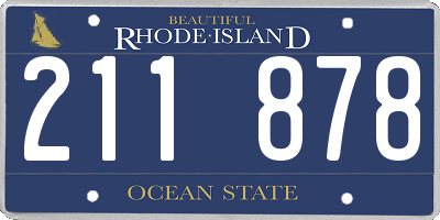 RI license plate 211878