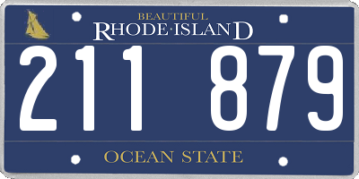 RI license plate 211879
