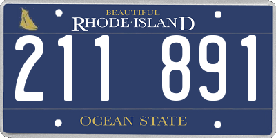 RI license plate 211891