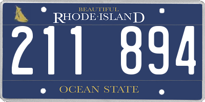 RI license plate 211894