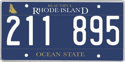 RI license plate 211895