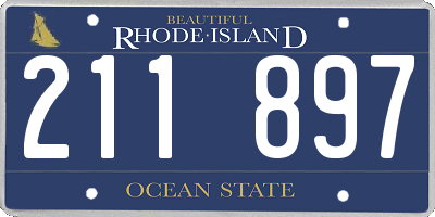 RI license plate 211897