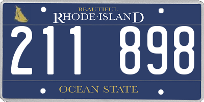 RI license plate 211898