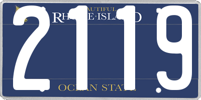 RI license plate 2119