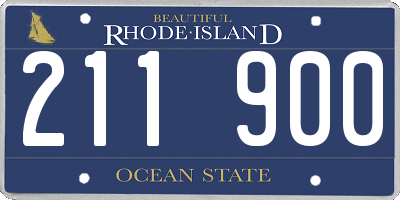 RI license plate 211900