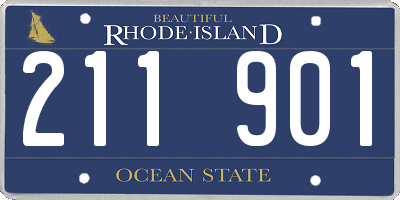 RI license plate 211901