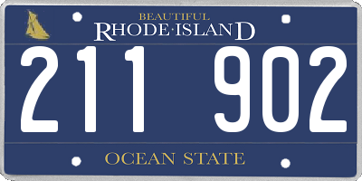 RI license plate 211902