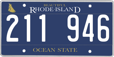 RI license plate 211946