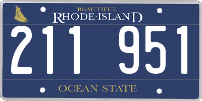 RI license plate 211951