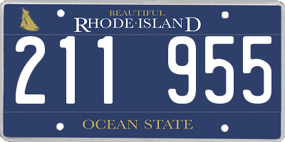 RI license plate 211955