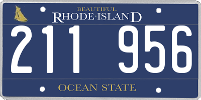 RI license plate 211956