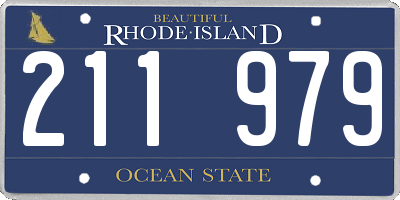 RI license plate 211979