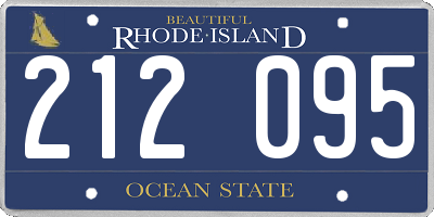 RI license plate 212095