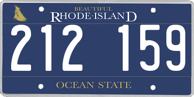RI license plate 212159