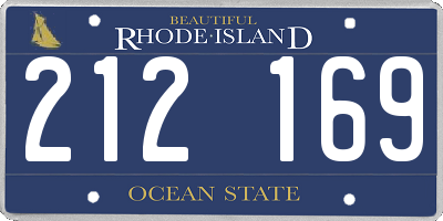 RI license plate 212169