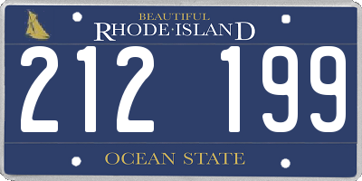 RI license plate 212199