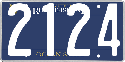 RI license plate 2124