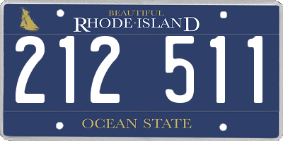 RI license plate 212511