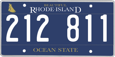RI license plate 212811