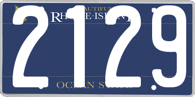 RI license plate 2129