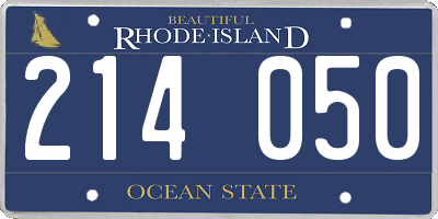 RI license plate 214050