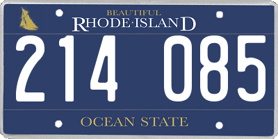 RI license plate 214085