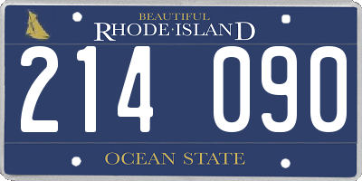 RI license plate 214090