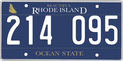 RI license plate 214095
