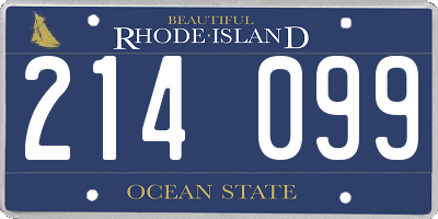 RI license plate 214099