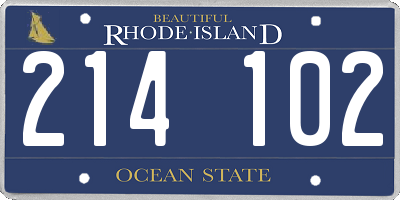 RI license plate 214102